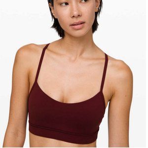 lululemon Flow Y Bra *Nulu in Garnet sz 8